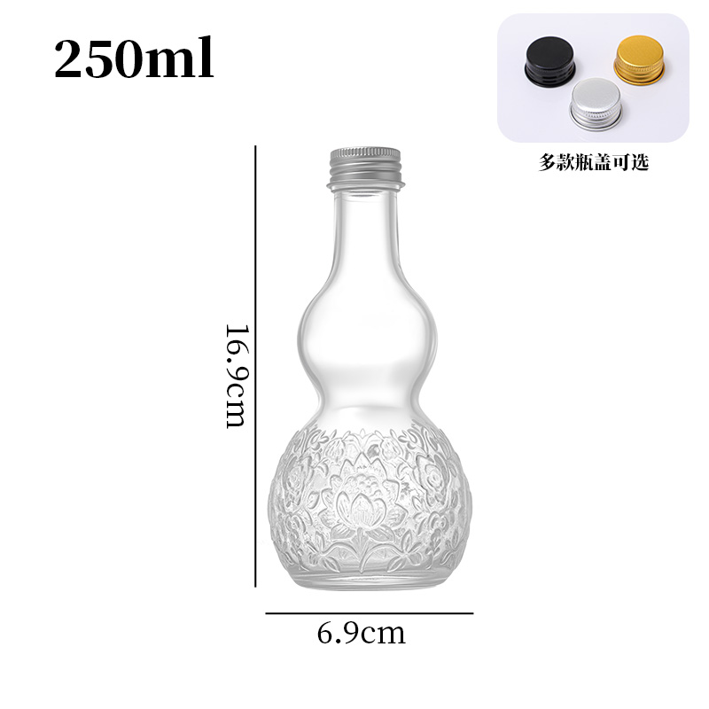Carved Gourd Fruit Wine Bottle