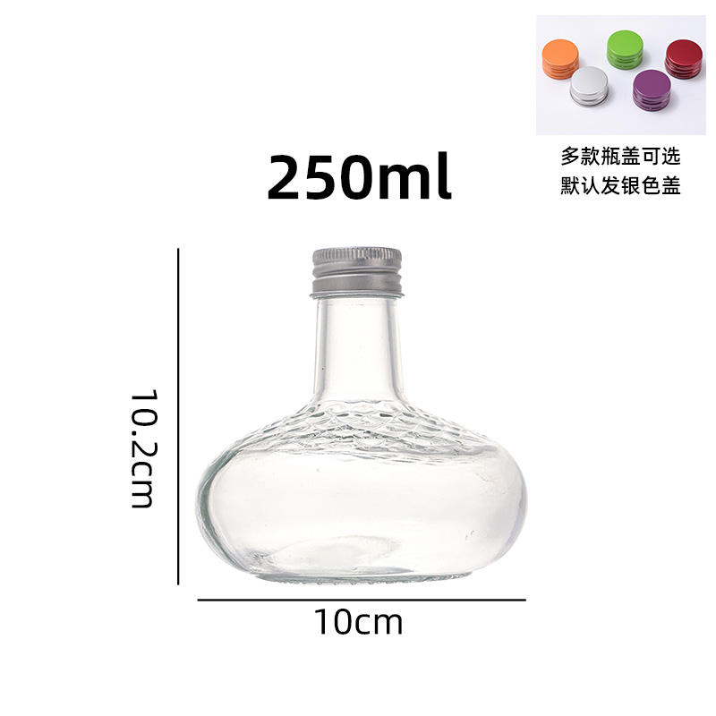 Diamond vertical strip fruit wine bottle
