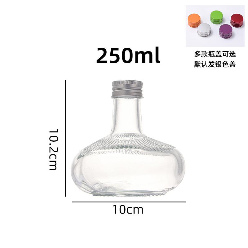 Diamond vertical strip fruit wine bottle